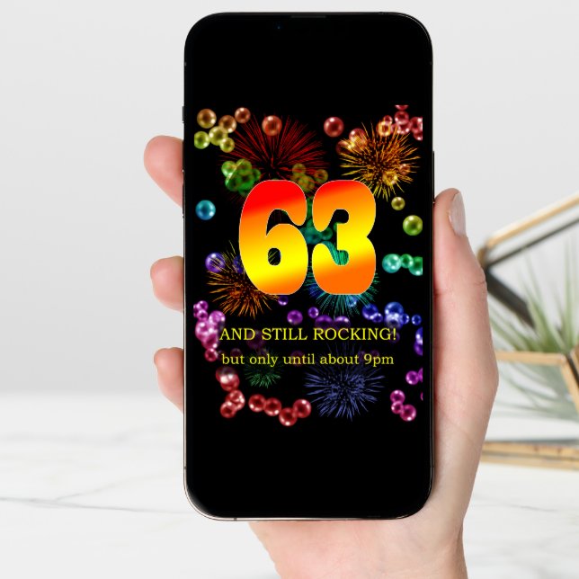 63rd Birthday Still Rocking Cards (Front Digital)