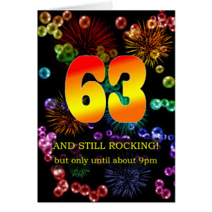 63rd Birthday Still Rocking Cards