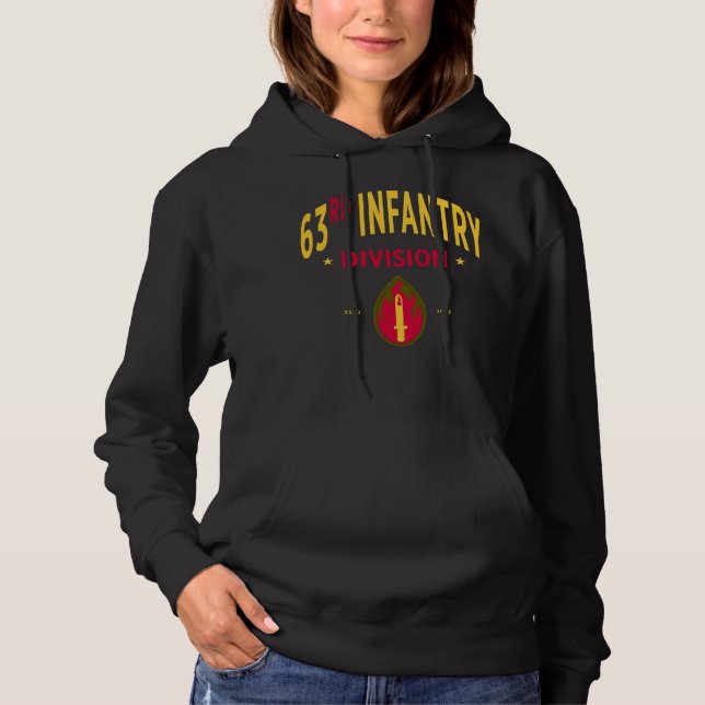 63rd Infantry Division - US Military Women Hoodie (Front)