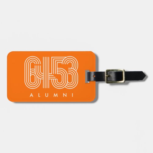 6453 ALUMNI Acrylic Luggage Tag Orange