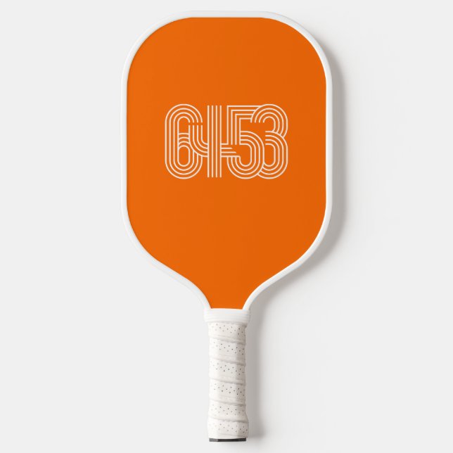 6453 Orange Pickleball Paddle (Front)