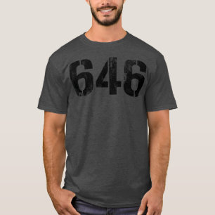 646 Vintage Black Text T-Shirt