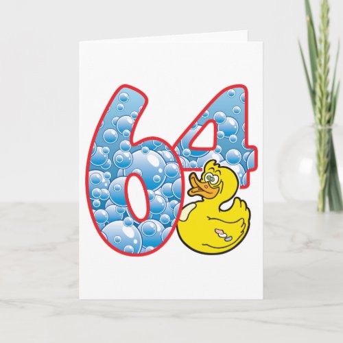 64 Age Duck Card