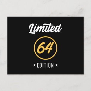 64 And Fabulous Invitation Postcard