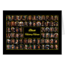64 Black History Heroes Giant Gift Card 