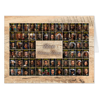 64 Black History Heroes Giant Gift Card Wood