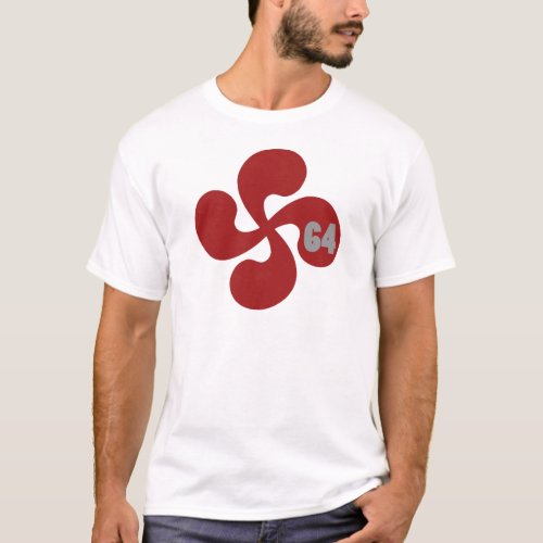 64 Lauburu Red Basque Cross T_Shirt