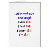 64  Let's cut the crap (Front)