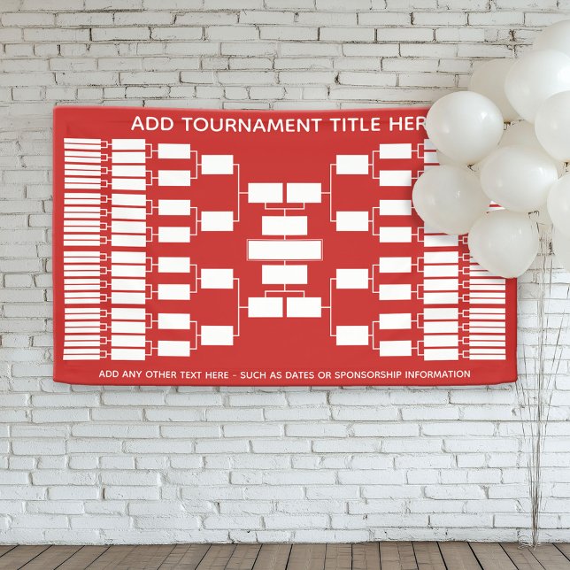 64 Team - Tournament Bracket - can change color Banner (Custom Tournament Bracket Banner)
