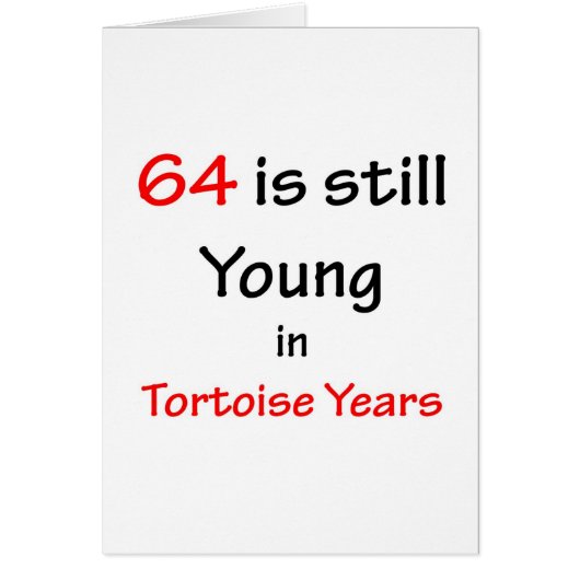 64 Tortoise Years Cards (Front)