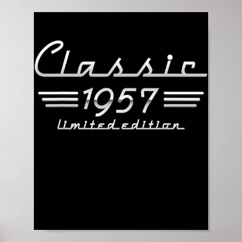 64 Year Old Gift Classic 1957 Limited Edition Poster