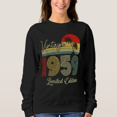 64 Year Old Vintage 1959 64th Birthday 1 Sweatshirt
