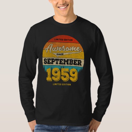 64th Birthday In SEPTEMBER 2023  Awesome Since 195 T_Shirt