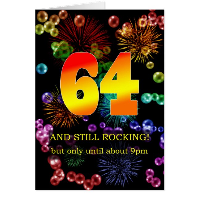 64th Birthday Still Rocking Cards (Front)