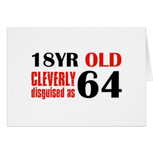 64th year old designs cards (Front Horizontal)