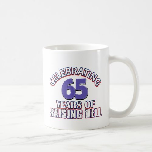 65 birthday Designs Coffee Mug