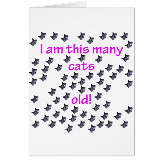 65 Cat Heads Old Cards (Front)