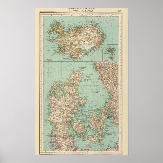 65 Denmark, Iceland Poster (Front)