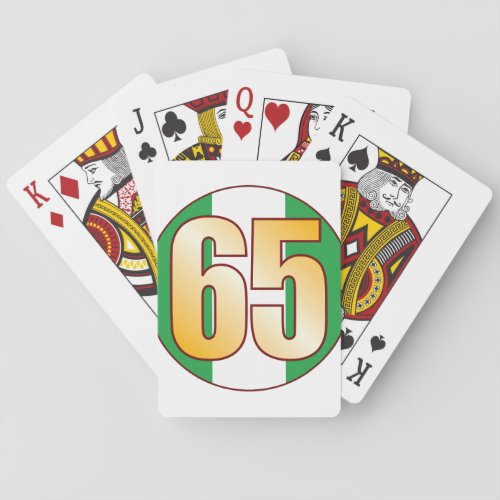 65 NIGERIA Gold Playing Cards