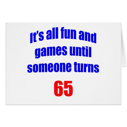 65 Someone turns 65 Cards (Front Horizontal)