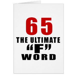 65 THE ULTIMATE "F" WORD CARDS