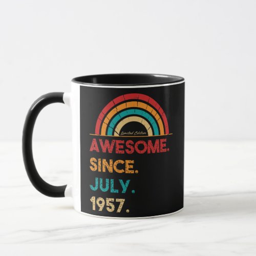 65 Year Old Awesome Since July 1957 Gifts 65th Mug