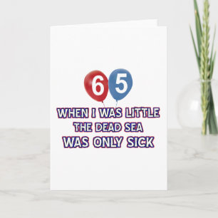 65 year old dead sea designs card