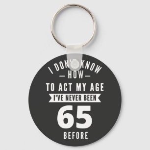 65 Year Old Gift 65th Birthday Gift Ideas Keychain