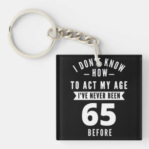 65 Year Old Gift 65th Birthday Gift Ideas Keychain