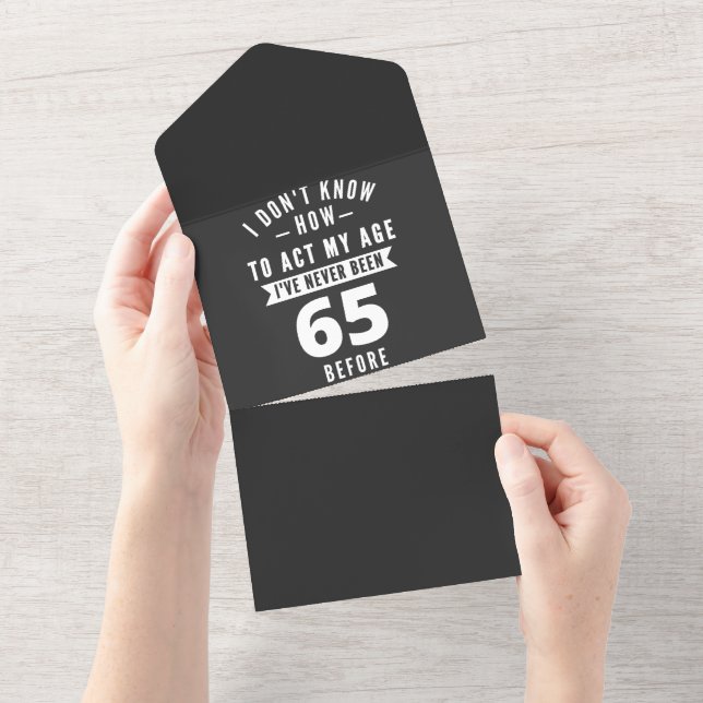 65 Year Old Poison | 65th Birthday Gift Ideas All In One Invitation (Tearaway)