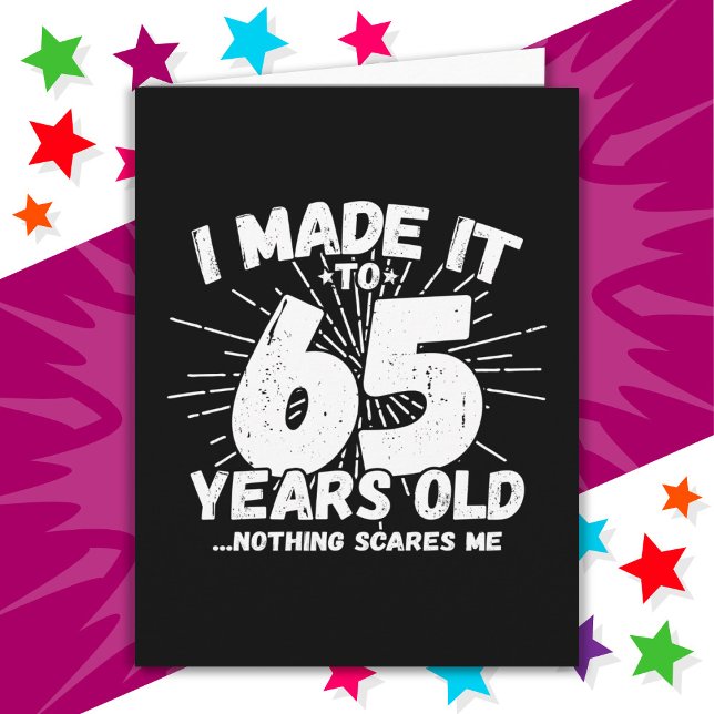 65 Year Old Sarcastic Meme Funny 65th Birthday Card (Creator Uploaded)