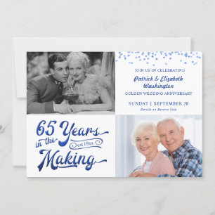 65 Years in the Making Photo Sapphire Anniversary Invitation