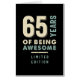 65 Years Of Being Awesome - 65th Birthday Card | Zazzle