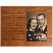 65 Years of Marriage Charming Cherry Picture Frame (Front)