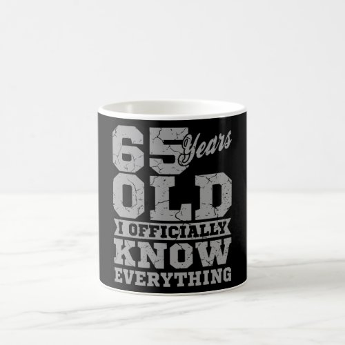 65 YEARS OLD 65 Birthday Gift Dad Knows Everything Coffee Mug