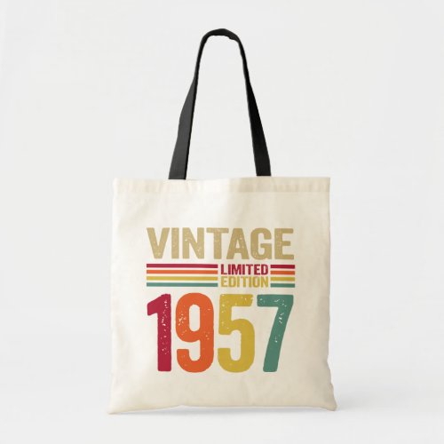 65 Years Old Gifts Vintage 1957 65th Birthday gift Tote Bag