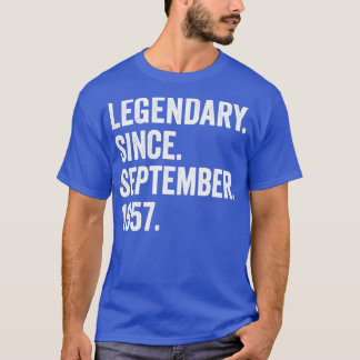 65 Years Old Legendary Since September 1957 65th B T-Shirt