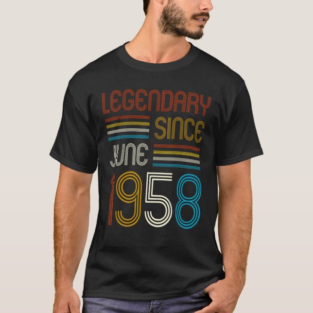 65 Years Old Men Women 65th birthday Legend Since  T-Shirt (Front)