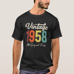 65 Years Old Vintage 1958 65th Birthday Decoration T-Shirt