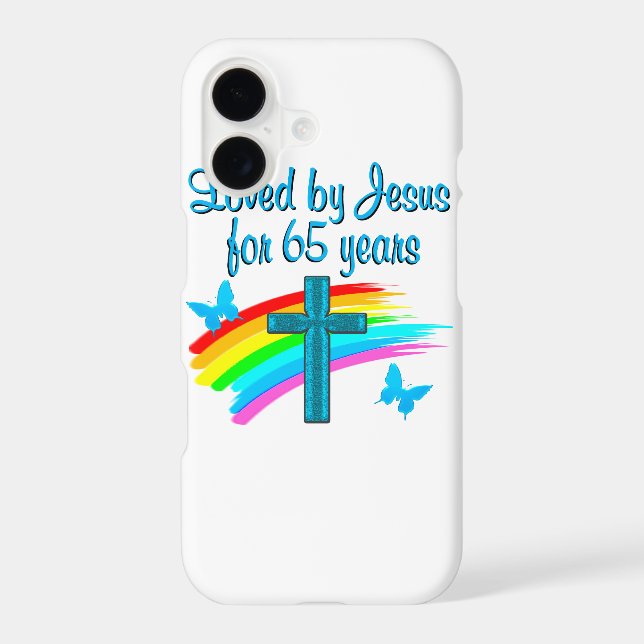 65 YR OLD BLESSING IPHONE CASE (Back)