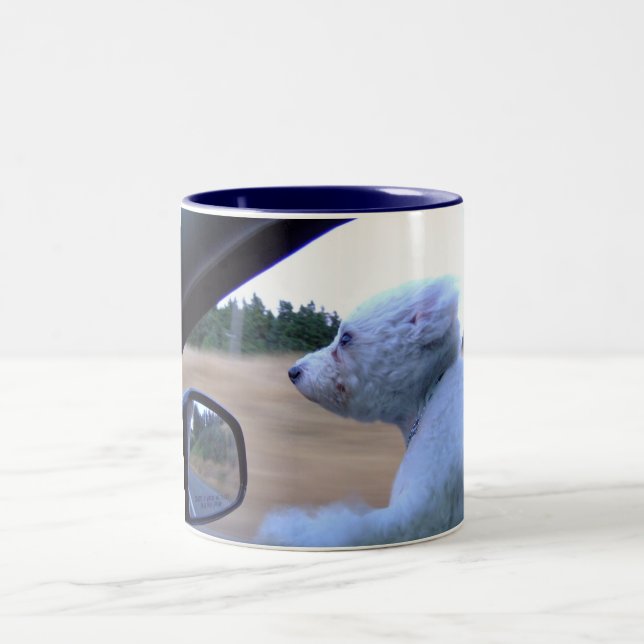 65MPH Bichon Fise Two-Tone Coffee Mug (Center)