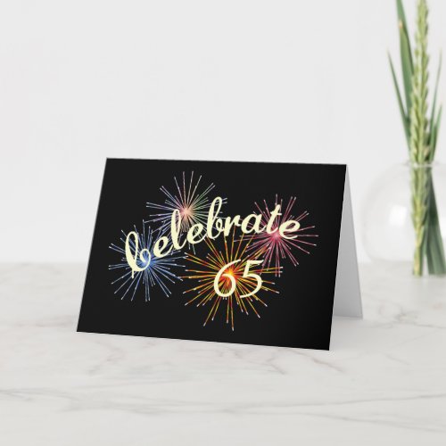 65th Anniversary Celebration Card