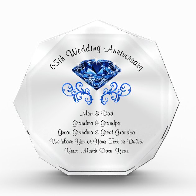Buy Mum and Dad 60th Anniversary Gift, Personalised 60th Wedding Anniversary  Parents Grandparents, Diamond Wedding, Clear Blocks With Grey Bag Online in  India - Etsy