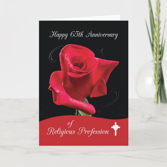 65th Anniversary of Religious Profession, Nun Cong Card (Front)