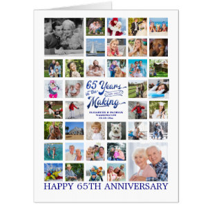 Template 60 Years Anniversary Congratulations, Greeting Card with