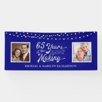65th Anniversary Then & Now Photos | Blue & Silver