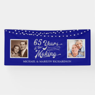 65th Anniversary Then & Now Photos   Blue & Silver Banner