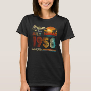 65th Birthday 65 Years Old Awesome Since July 1958 T-Shirt