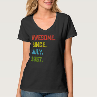 65th Birthday  Awesome Since July 1957 65 Years Ol T-Shirt