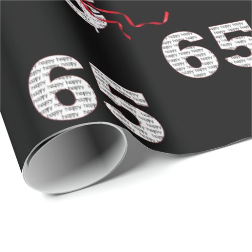 65th Birthday Balloon Bouquet Wrapping Paper